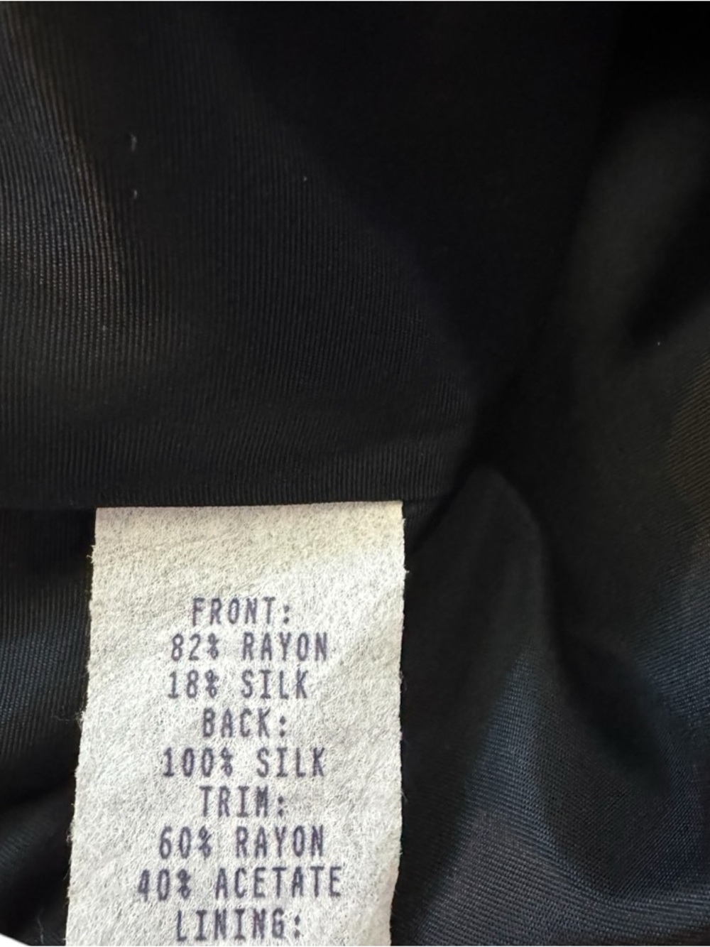 Vintage Neiman Marcus Black & Navy Floral Velvet Vest - Picture 6 of 6